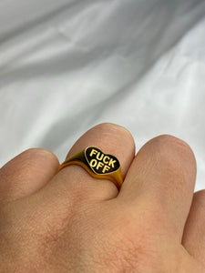 Fuck off gold ring